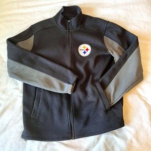 Men's NFL Steelers Zip Up Size Large